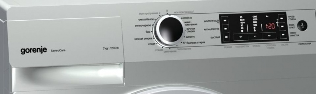 Режимы стирки и программы стиральных машин Gorenje 