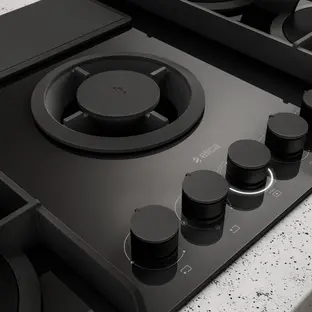 Газовая панель с вытяжкой Elica NIKOLATESLA FLAME EVO BL/A/88 фото 2