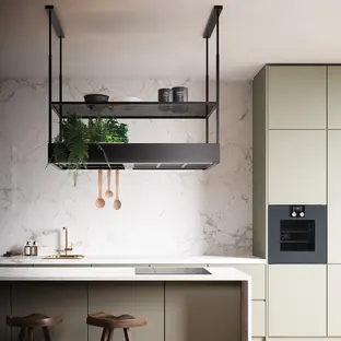 Вытяжка Falmec Spazio 130 Island black matt фото 2