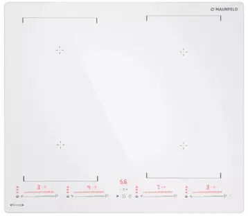 Индукционная стеклокерамич. панель MAUNFELD CVI604SBEXWH Inverter фото 1