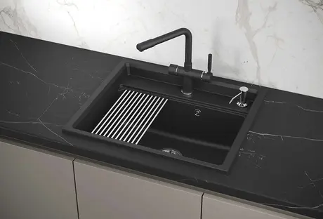 Мойка GRANULA Kitchen Space 6003, ЧЁРНЫЙ фото 3