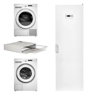 Asko Logic 12 2026 (стиральная машина W3096RW + сушильная машина T309HCW+сушильный шкаф DC7784 V.W+корзина для белья HB150W) фото 1