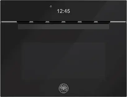 Компактный дух.шкаф с СВЧ Bertazzoni FMOD4077MTB1 Чёрное стекло фото 1