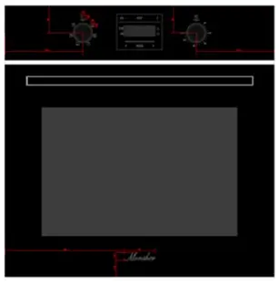 Духовой шкаф Monsher MOE 6061 Black