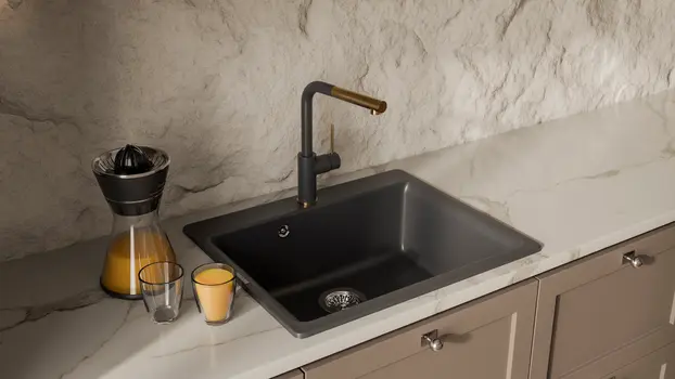 Смеситель RIVELATO Albano 1573503 antracite oro фото 2