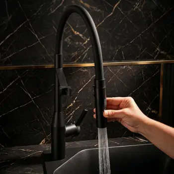 Смеситель RIVELATO ALMARA 1526515 nero фото 3