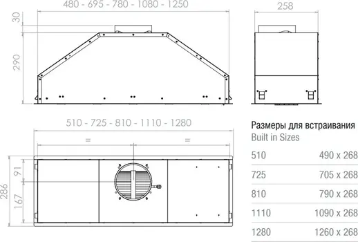 Вытяжка PANDO GTI/510 NEGRO V.1050 ECO SEC PLUS фото 3