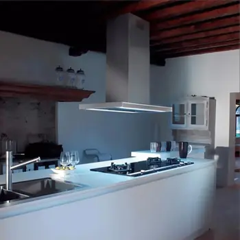 Вытяжка Falmec LUMINA NRS ISOLA GLASS STEEL 90 фото 2