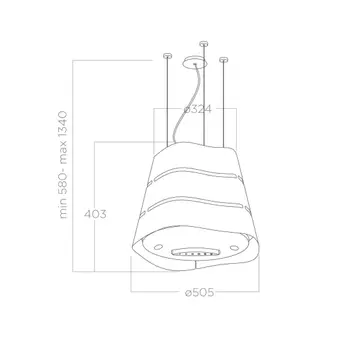 Вытяжка Elica WAVE UX BL MAT/F/51 фото 3