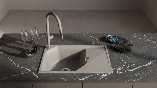Смеситель RIVELATO Asti 3972500 grigio cromo фото 2