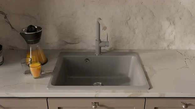 Смеситель RIVELATO Albano 1573503 grigio cromo фото 2