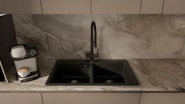 Смеситель RIVELATO Adria 1523517 antracite cromo фото 3