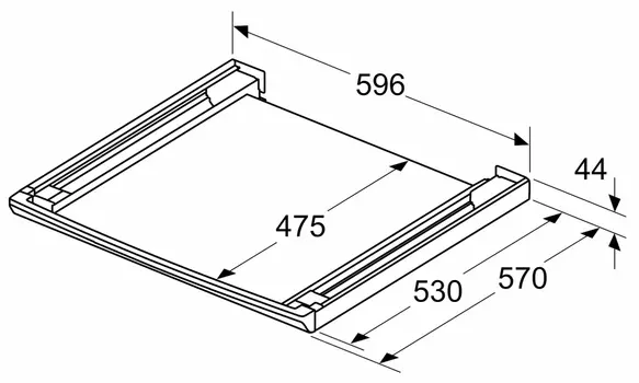 Монтажный комплект с выдвижной полкой Gaggenau WA027500/WTZ27500/ фото 2