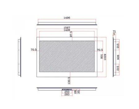 Телевизор для ванной комнаты AVEL AVS655SMFM (AVS655SM Mirror) фото 3