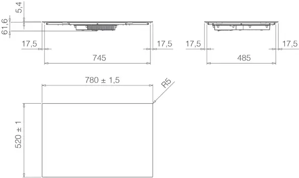 Индукционная стеклокерамич. панель Elica PRIMIS 804 PLUS BL фото 3