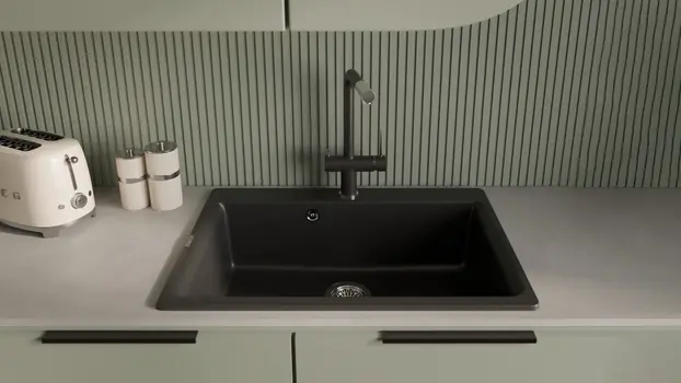 Смеситель RIVELATO Lugano 1523513 nero cromo фото 2