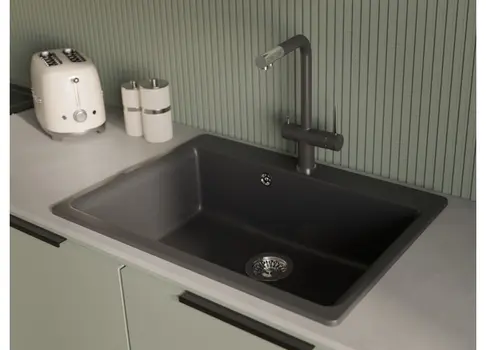 Смеситель RIVELATO Lugano 1523513 antracite cromo фото 2