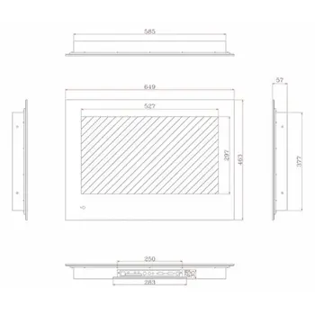 Телевизор для ванной комнаты AVEL AVS245SMWF (AVS245SM White) фото 2