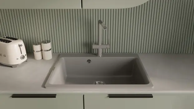 Смеситель RIVELATO Lugano 1523513 grigio cromo фото 3