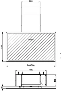 Вытяжка Faber V-AIR FLAT KL A80 фото 3
