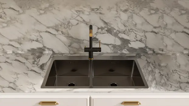 Смеситель RIVELATO Lugano 1523513 nero oro фото 3