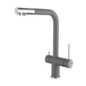 Смеситель RIVELATO Lugano 1523513 grigio cromo фото 1