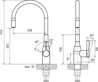 Смеситель RIVELATO LIVO 3975280 nero фото 2