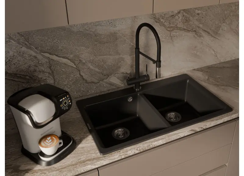 Смеситель RIVELATO Adria 1523517 antracite cromo фото 2