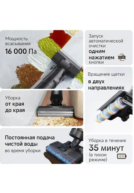 Моющий вертикальный пылесос Dreame G10 Pro фото 14