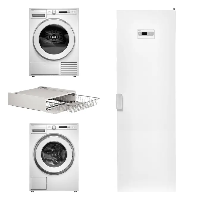 Asko Logic 7 2026 (стиральная машина W3096CW + сушильная машина T309HCW+сушильный шкаф DC7784 V.W+корзина для белья HB150W) фото 1
