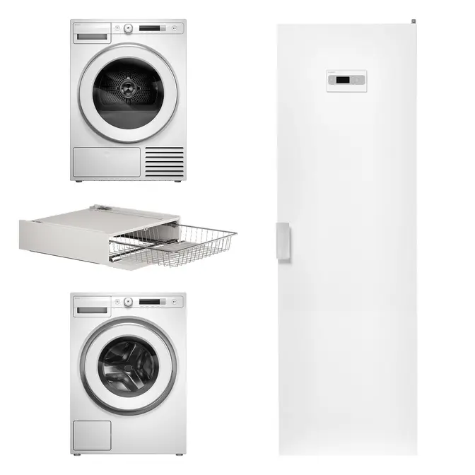 Asko Logic 19 2026 (стиральная машина W3114CXLW + сушильная машина T310HCXLW.P+сушильный шкаф DC7784 V.W+корзина для белья HB150W) фото 1