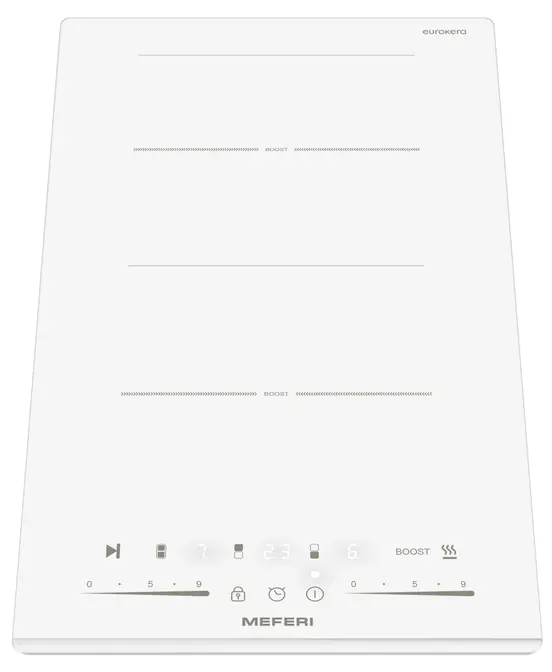 Индукционная панель MEFERI с инвертором MIH302WH COMFORT PLUS фото 2 Индукционная панель MEFERI с инвертором MIH302WH COMFORT PLUS фото 2