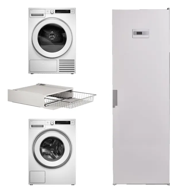 Asko Style 34 2026 (стиральная машина W5114CXLW+сушильная машина T510HRXLW.P+сушильный шкаф DC7784 V.W+корзина для белья HB150W) фото 1