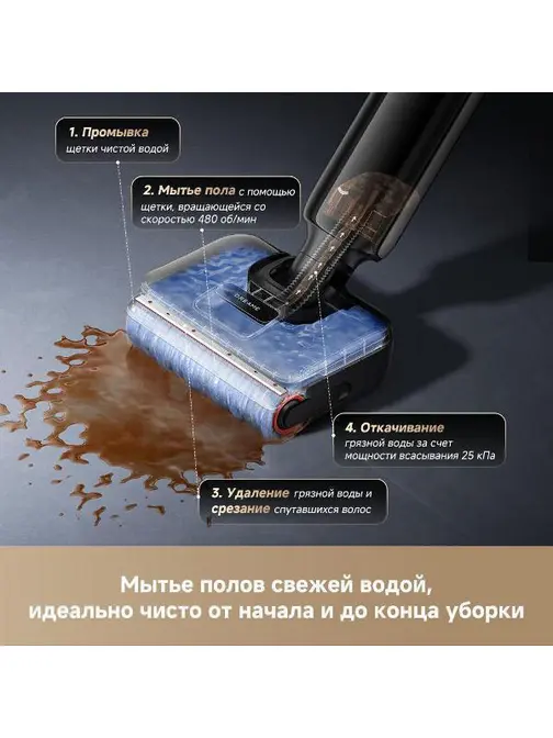 Моющий вертикальный пылесос Dreame G12 Pro фото 16 Моющий вертикальный пылесос Dreame G12 Pro фото 16