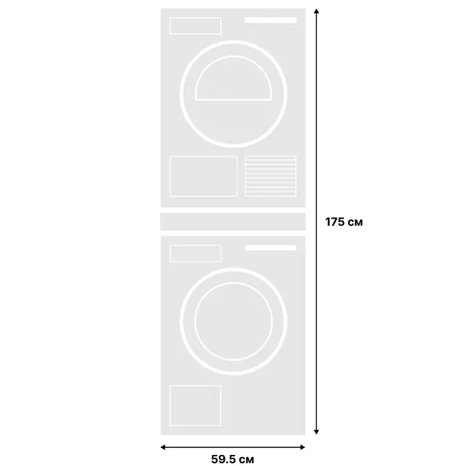 Asko Logic 13 2025 (стиральная машина W4086C.W/3 + сушильная машина T408HD.W + выдвижная полка HSS1053W) фото 2