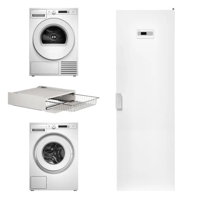 Asko Classic 15 2026 (стиральная машина W1084BW + сушильная машина T108HBW+корзина для белья HB150W+сушильный шкаф DC7784 V.W) фото 1