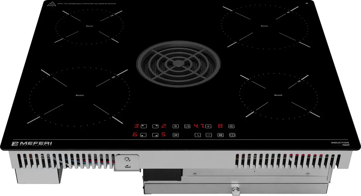 Индукционная панель MEFERI с вытяжкой XSMART60BK POWER фото 2