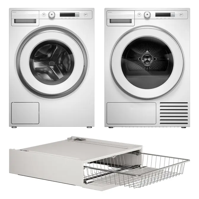 Asko Logic 16 2026 (стиральная машина W3114CXLW + сушильная машина T310HCXLW.P+корзина для белья HB150W) фото 1