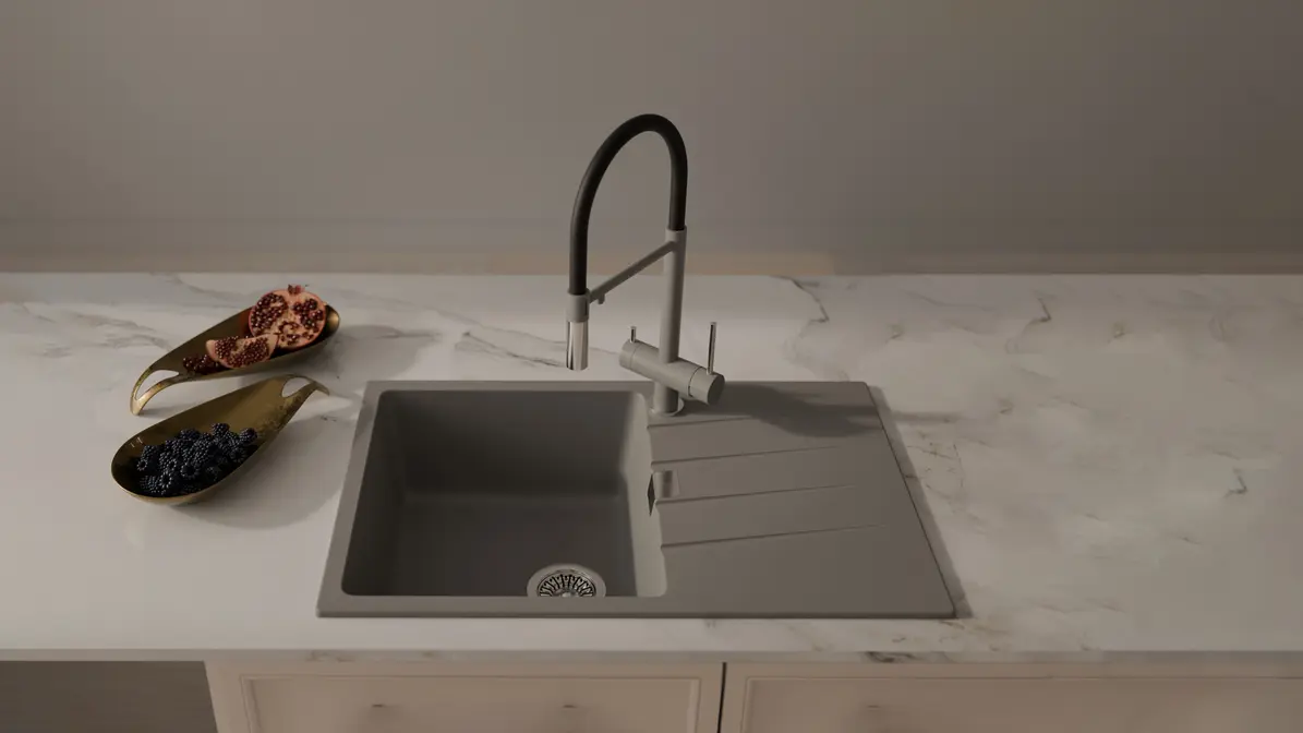 Смеситель RIVELATO Adria 1523517 grigio cromo фото 3