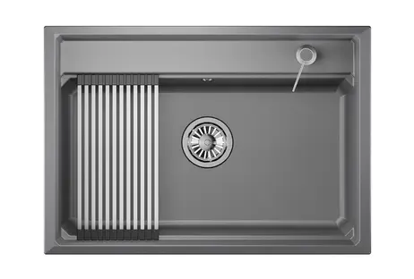 Мойка GRANULA Kitchen Space 7301, АЛЮМИНИУМ фото 2