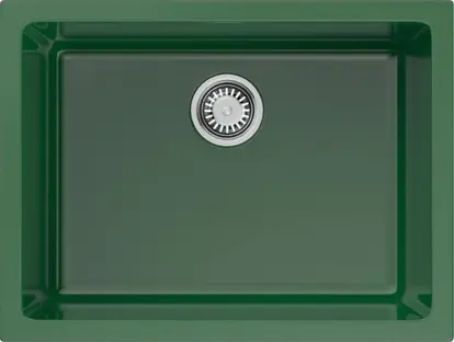 Мойка Omoikiri Okinoshima 61-U/I-RG Glossy Natceramic/royal green