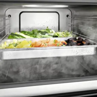 Встраиваемая пароварка с СВЧ Miele DGM 7440 OBSW фото 3