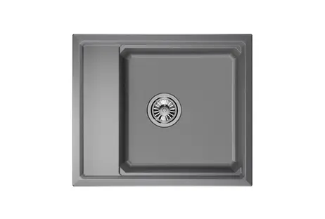 Мойка GRANULA Kitchen Space 6004, АЛЮМИНИУМ фото 1