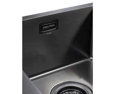 Мойка Paulmark KRONER 78/2SF PM227851-GML вороненая нерж.сталь фото 3