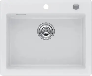 Мойка кухонная KUCHENSTERN TOPKERAM 60 302KW30 Кристальный белый фото 1
