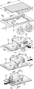 Варочная панель с вытяжкой Miele KMDA 7634 FL фото 3 Варочная панель с вытяжкой Miele KMDA 7634 FL фото 3
