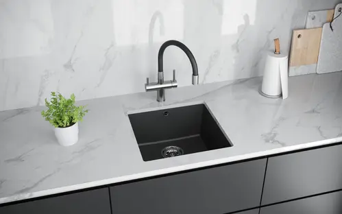 Мойка кухонная KUCHENSTERN UNDER 50 100WH10 Белый фото 3