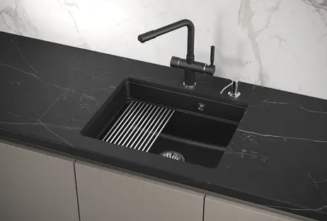 Мойка GRANULA Kitchen Space 5501U, ШВАРЦ фото 3