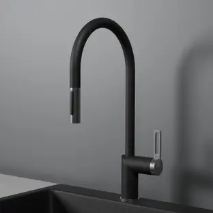Смеситель GRANULA 8172, ЧЕРНЫЙ фото 2