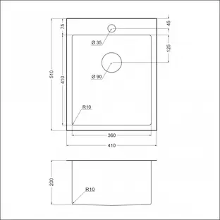 Мойка Emar EMB-128A PVD Nano Satine фото 2